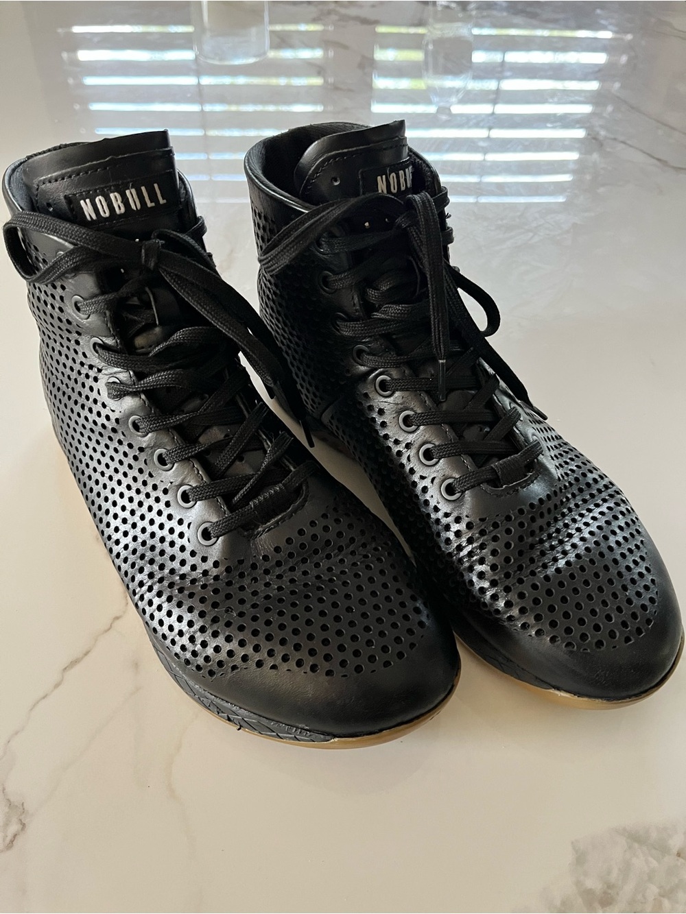 NOBULL Black Perforated High-Top Trainer